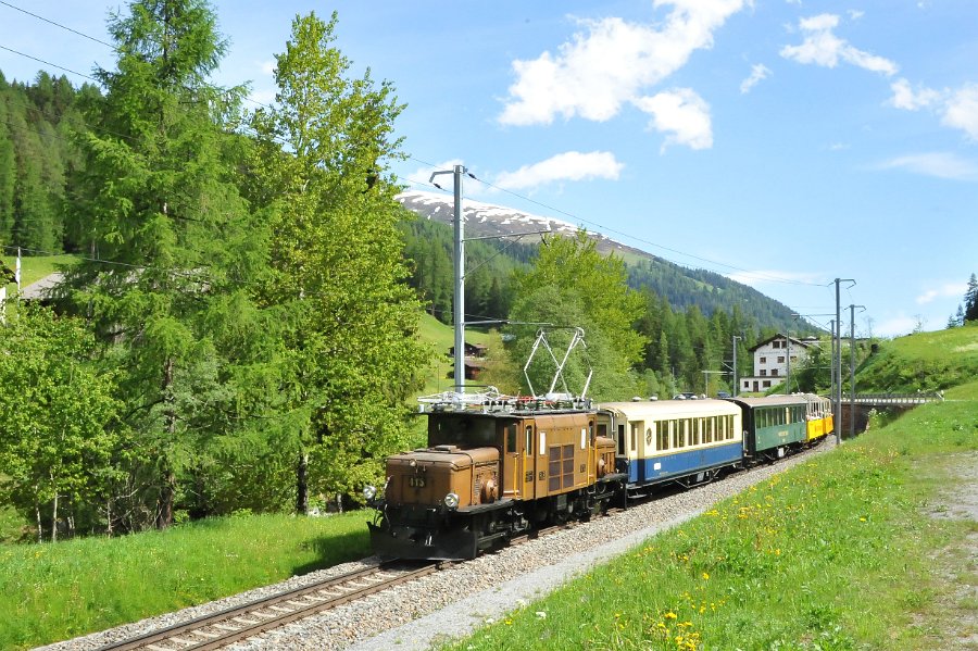 2019.06.11 RhB Ge 6-6 I 415 Krokodil von Davos nach Filisur und zurück (5)